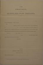 Blank Proposal for Indian Supplies Form