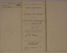 Quarterly Sanitary Report of Diseases and Injuries, September 1900
