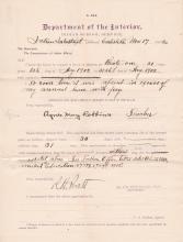 Agnes May Robbins's Application for Leave of Absence and Corrections on Previous Leaves of Absence