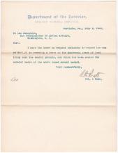 Request to Pay Henderson Farm Rent for the 1904 Fiscal Year