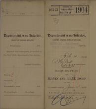 Requisition for Blanks and Blank Books, February 1904