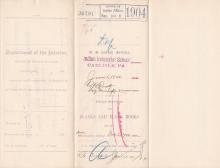 Requisition for Blanks and Blank Books, June 1904