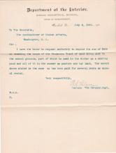 Request to Pay Henderson Farm Rent for the 1905 Fiscal Year