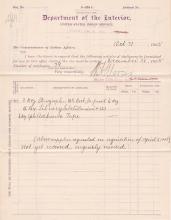 Requisition for Stationery, October 1905