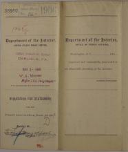 Requisition for Stationery, May 1906
