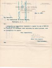 Request to Pay for Rent for Use of Alexander Farm for Remainder of 1906