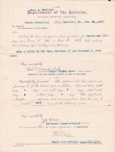Fred W. Canfield's Application for Leave of Absence 