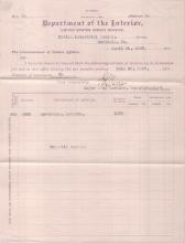 Requisition for Stationery, April 1907
