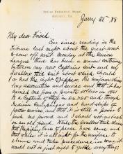Letter from Richard H. Pratt to Cornelius R. Agnew, January 31, 1888