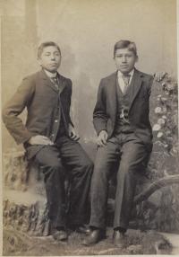 Two unidentified male students #21, c.1885