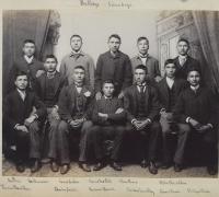 Twelve male Sioux students [version 2], c.1890