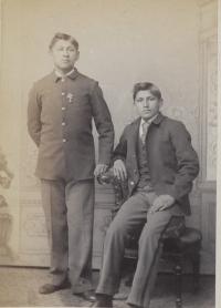 Two unidentified male students #22, c.1885