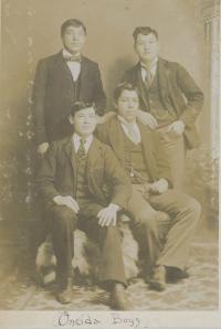 Four unidentified male students #4, c.1900