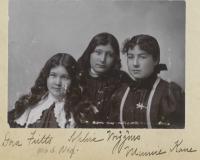 Dora Fritts, Sophia Wilkins, and Minnie Kane, c.1899