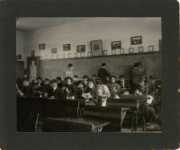 Students in Classroom Learning Geometry, 1901