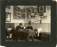 Male Students Reading in Their Bedroom, 1901