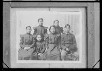 Six Alaskan students after arrival, c.1898