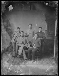 Five unidentified male students #4, c.1885