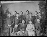 Twelve Cheyenne students [version 1], c.1890