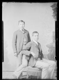 Two unidentified male students #12, c.1885