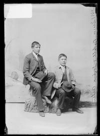 Joshua Asher and Louis Bedell, c.1889