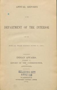 Excerpt from Annual Report of the Commissioner of Indian Affairs, 1901
