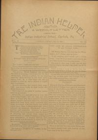 The Indian Helper (Vol. 11, No. 19)