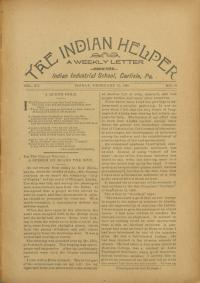 The Indian Helper (Vol. 12, No. 18)