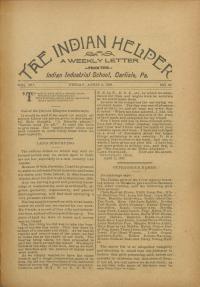The Indian Helper (Vol. 12, No. 26)