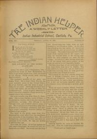 The Indian Helper (Vol. 12, No. 29)