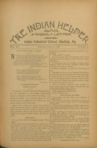 The Indian Helper (Vol. 12, No. 37)