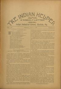 The Indian Helper (Vol. 12, No. 40)