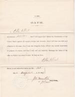 Oaths of Office, July-August 1899