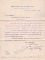 Request for Authority for Funds for Supplies in November 1900