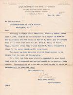 Check Received from Estate of Harriet W. Taber