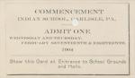 Ticket for the 1904 Commencement