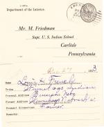 Lewis French (Chowakegwa) Student File