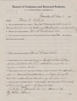 Mamie Gilstrap Student File