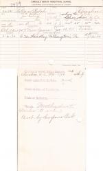 William Welch Student File