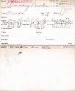 Chauncey Powlas Student Information Card [entered 1904]