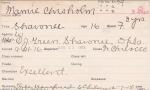 Mamie Chisholm Student Information Card