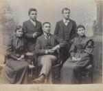 Edward Marsden and four Alaskan students [version 2], 1893 