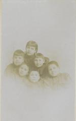 Six young students, c.1895