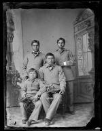 Four unidentified male students #2, c.1885
