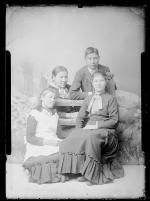 Four unidentified students, c.1885
