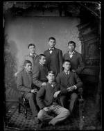 Seven unidentified male students #1, c.1890