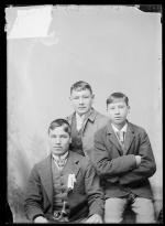 Albert Metoxen, Amos Metoxen, and Jonas Metoxen, c.1892