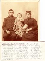 Richard Davis, Nellie Aspenall, and their children [version 2], c. 1891
