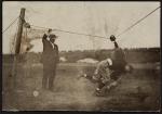 Warner and Thorpe at Football Practice, c.1910