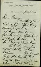 Armstrong Discusses Board of Indian Commissioners Lobbying with Pratt, 1881 